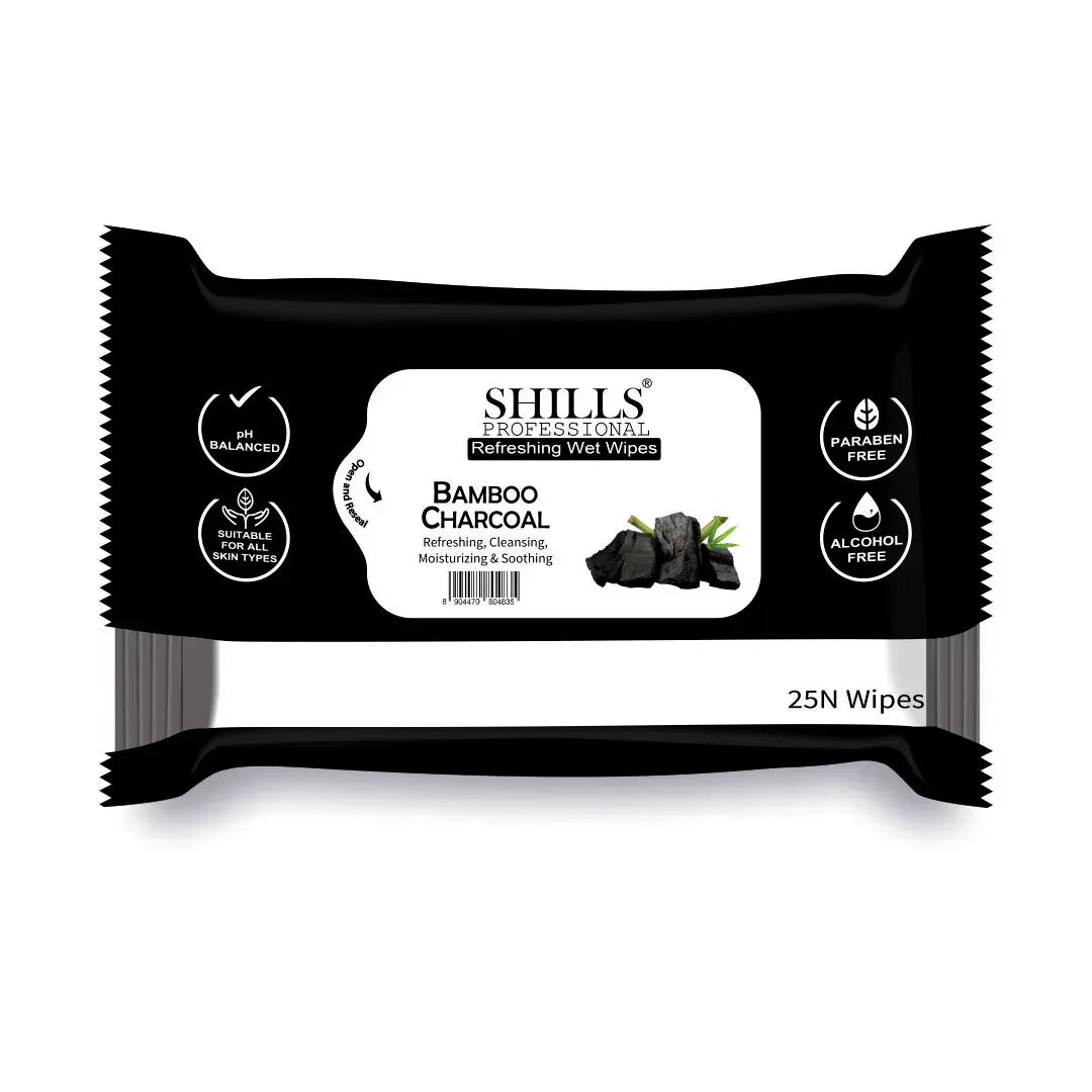 Wet Wipes Charcoal - Shills Professional
