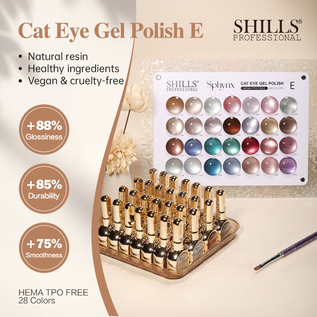 SPHYNX CAT EYE GEL POLISH  SET E