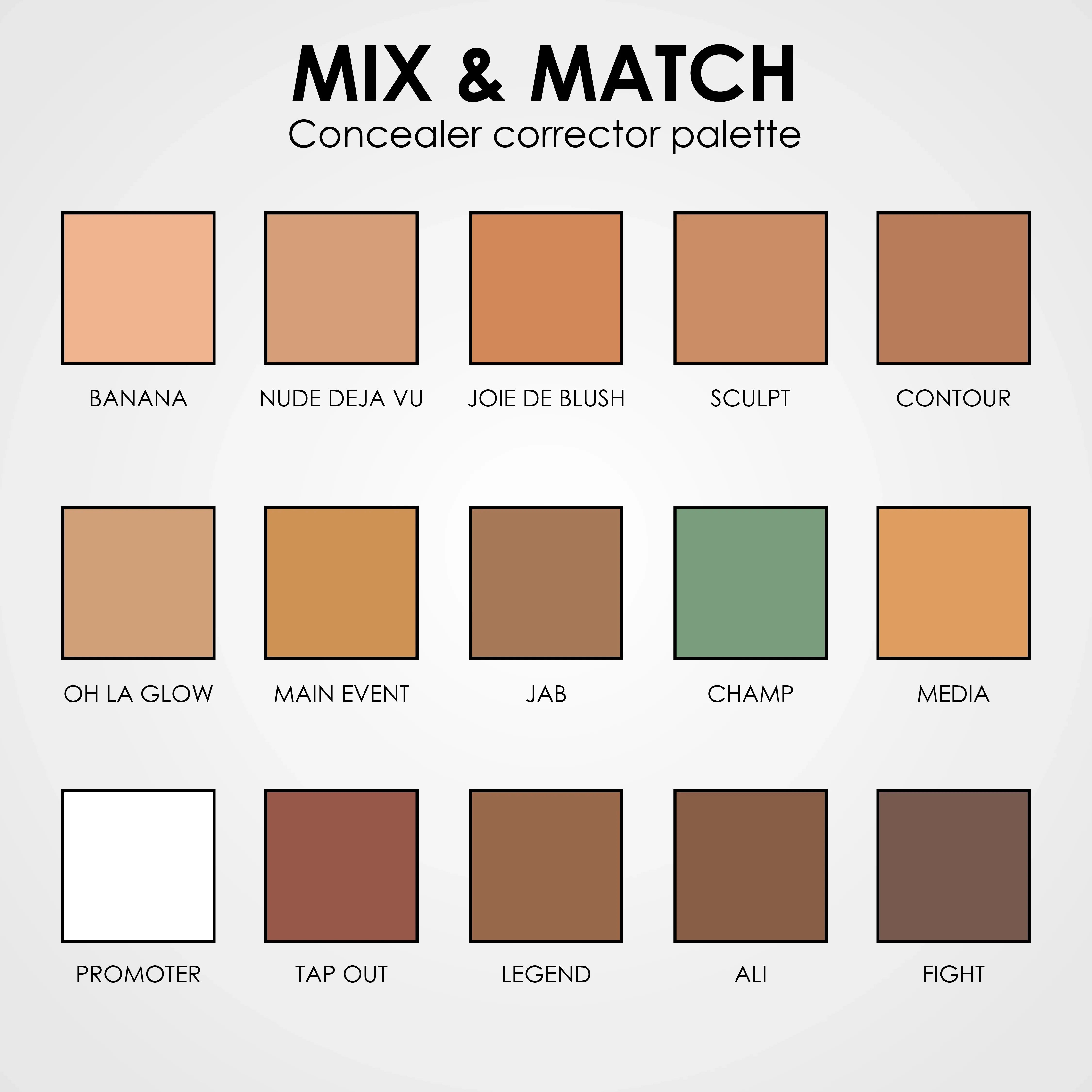 Mix & Match Concealer Corrector Palette - Shills Professional