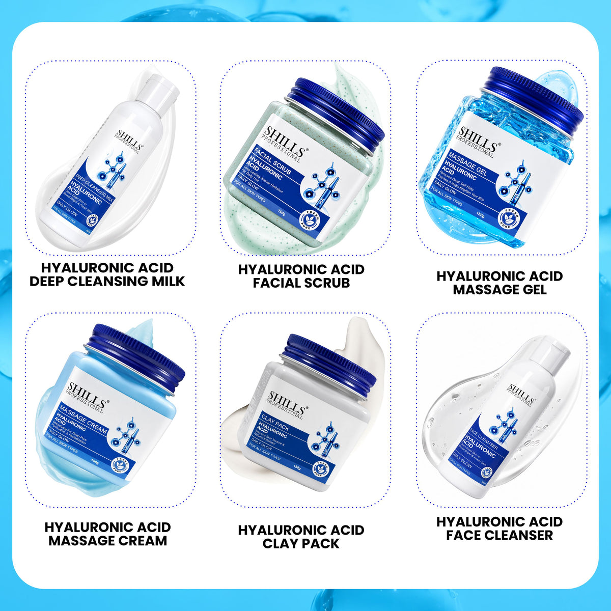Facial Kit Hyaluronic 800G BLU