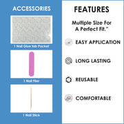 Glossy Solid Color Nails Sharp Almond(SPN605-SPN630)