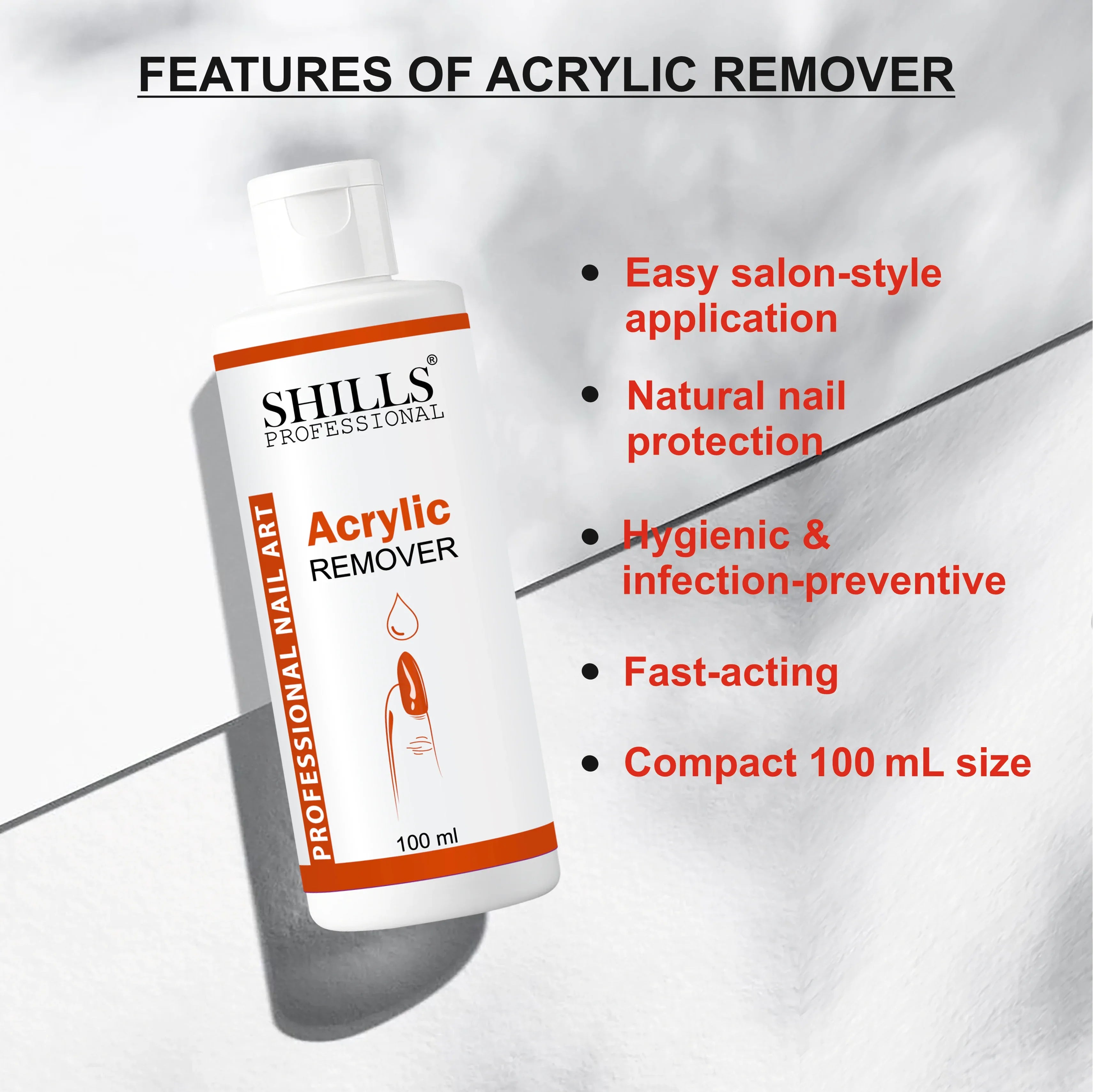 Acrylic Nail Remover 100 ML - Shills Professional