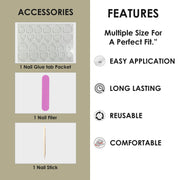 Glossy Solid Color Nails Square(SPN579-SPN604) - Shills Professional