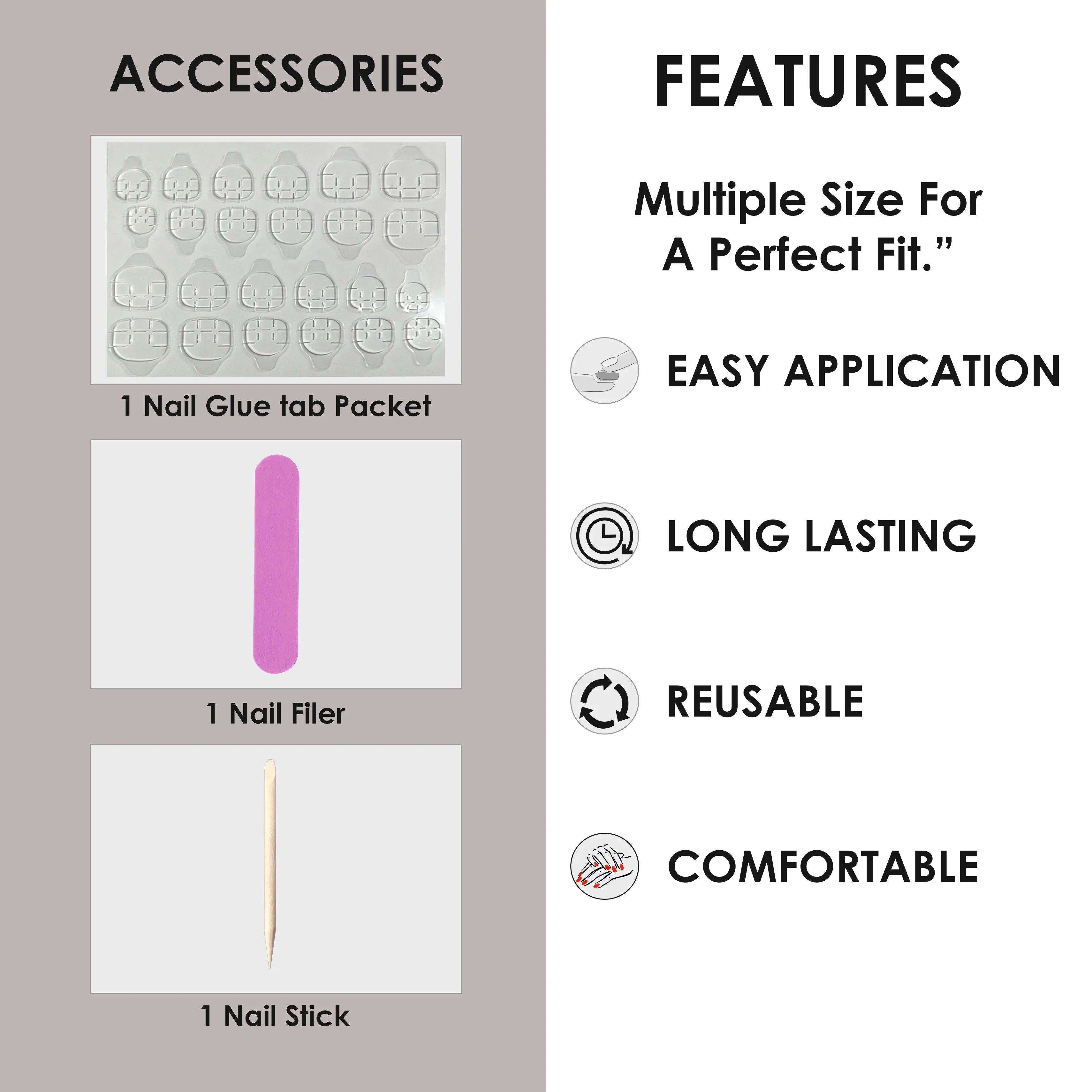 Glossy Solid Color Nails Oval(SPN527-SPN552) - Shills Professional