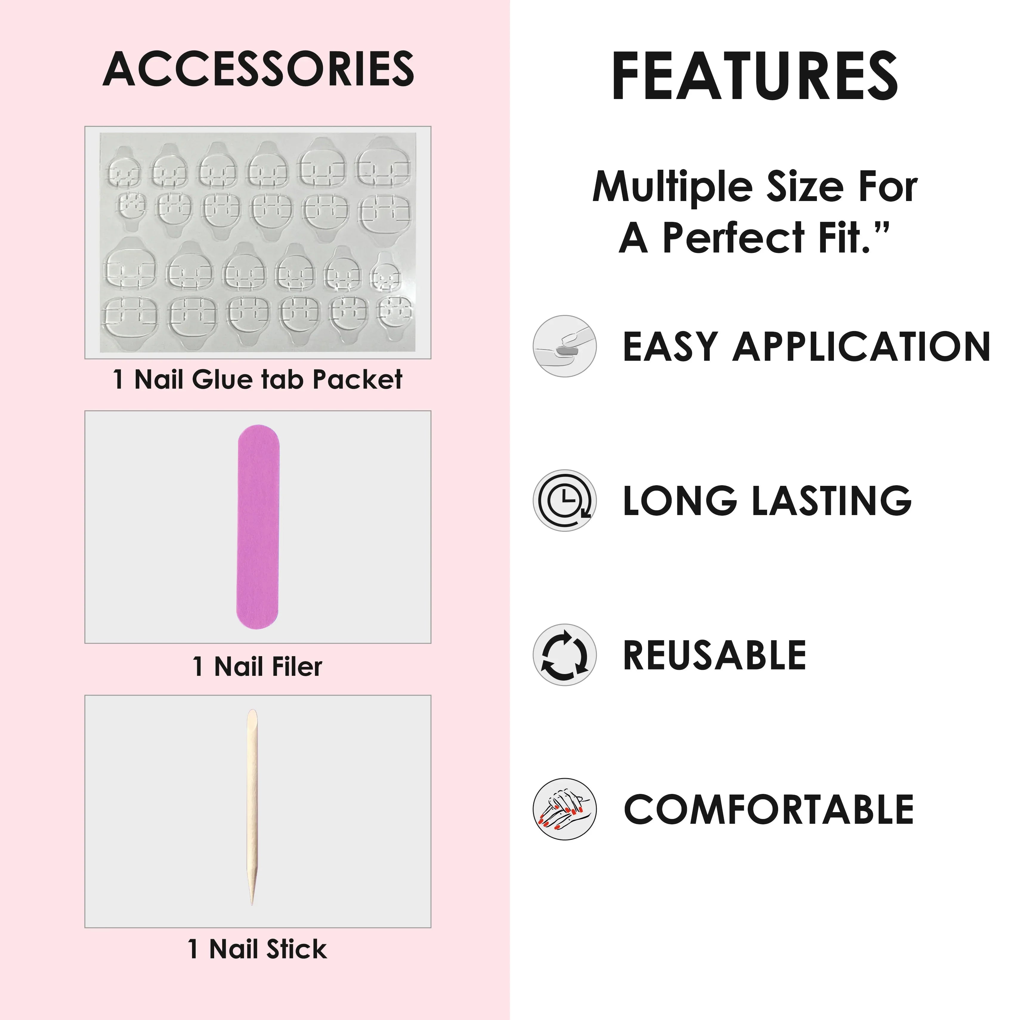 Glossy Solid Color Nails Oval(SPN527-SPN552) - Shills Professional