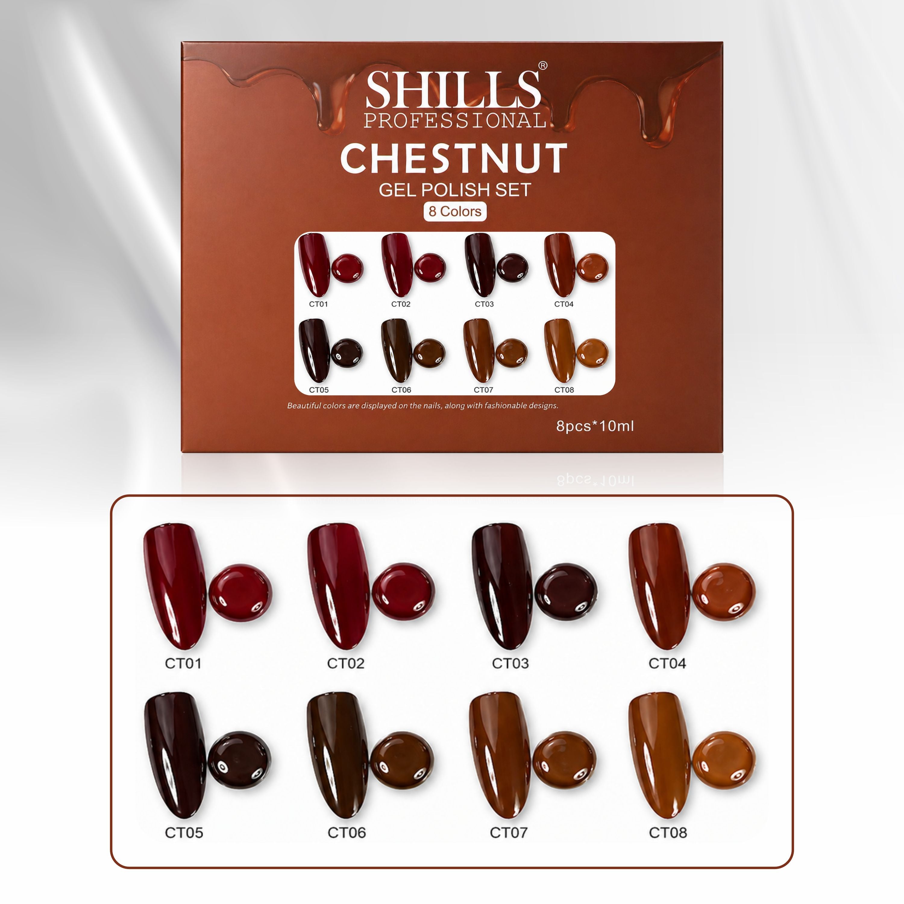 Chestnut Gel Polish Set