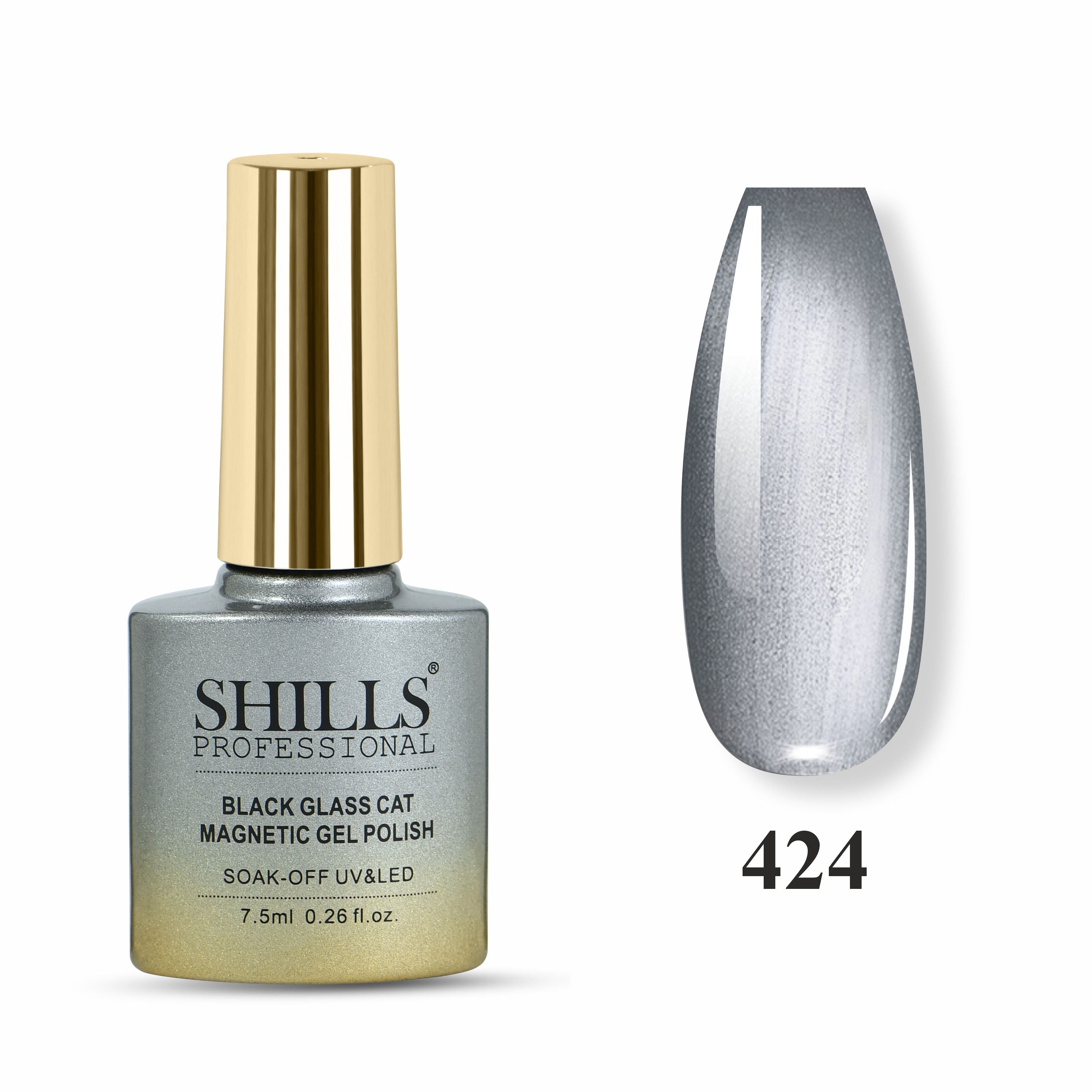 Black Glass Cat Magnetic Gel Polish