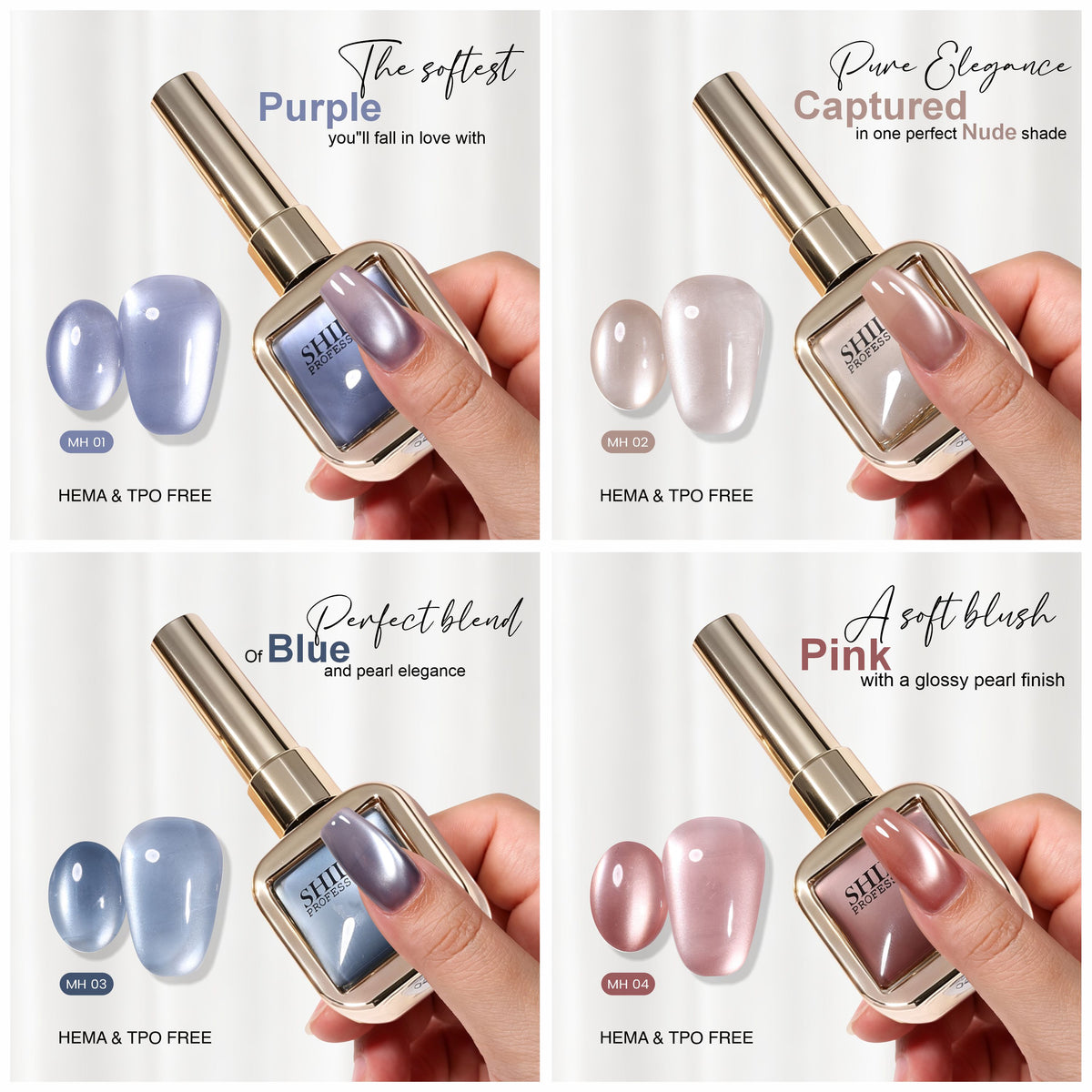 4pcs Cat Eye Set Maharashtra Midnight Mirage