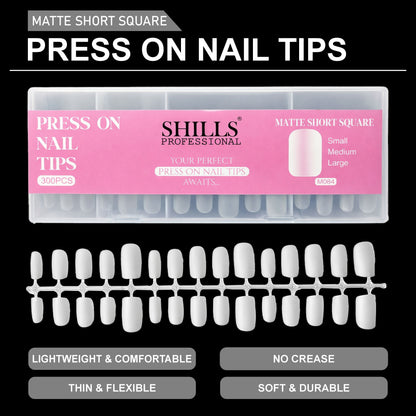 Press On Nail Tips – Matte Short Square
