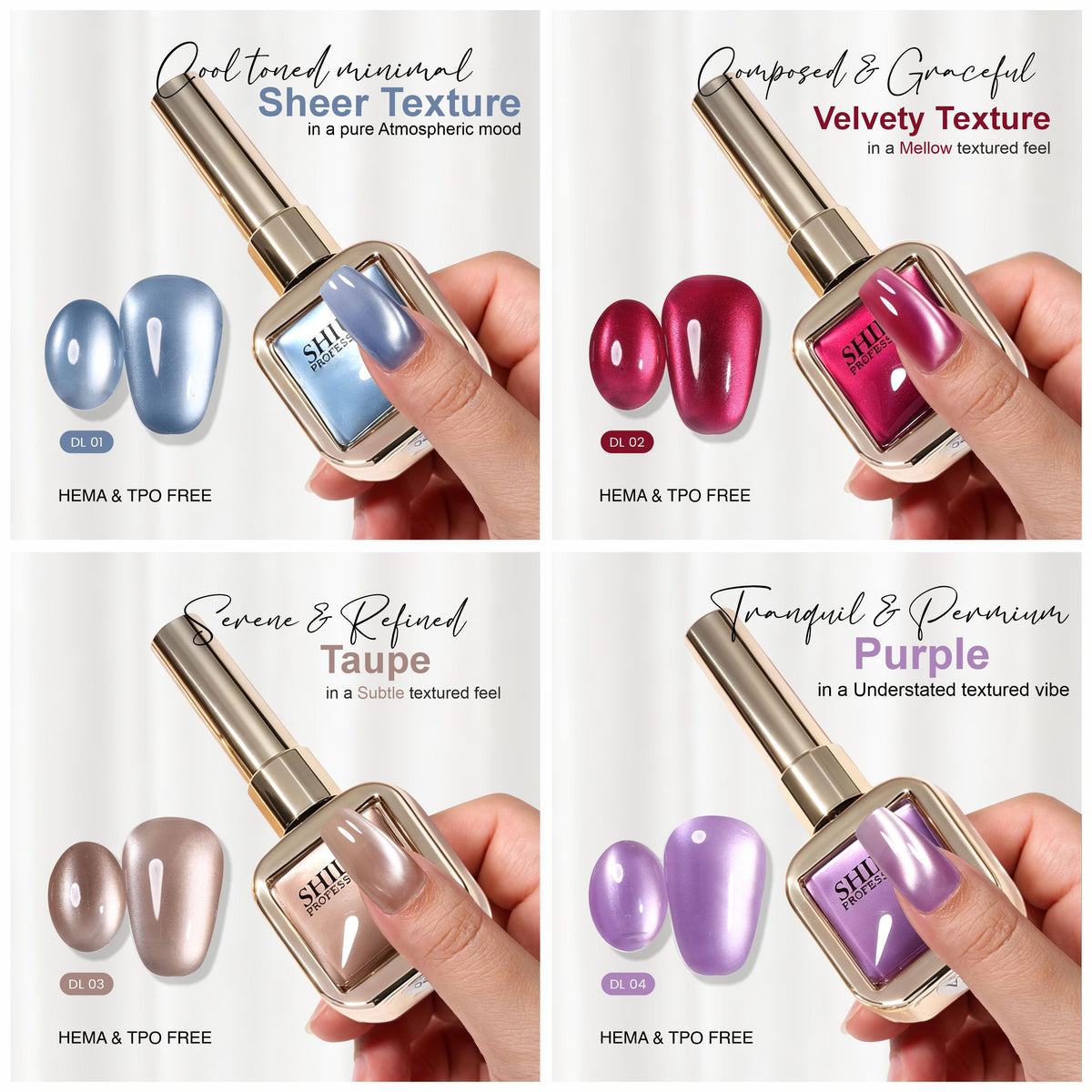 4pcs Cat Eye Set Delhi Diamond