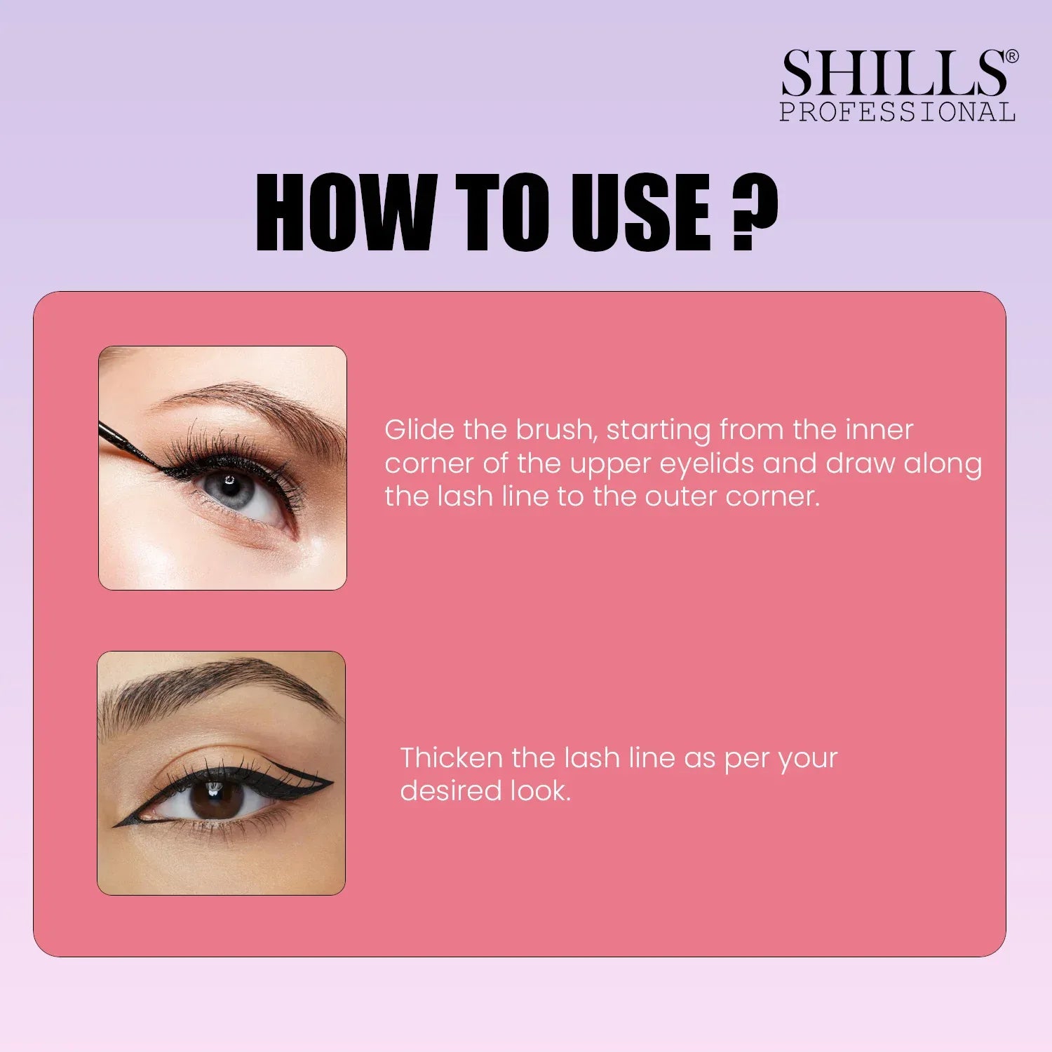 Versatile 3D Liquid Eyeliner - Shills Professional