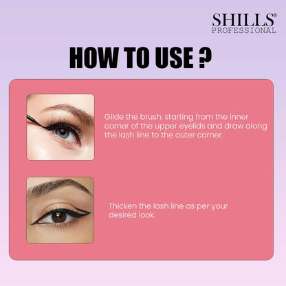 Versatile 3D Liquid Eyeliner - Shills Professional