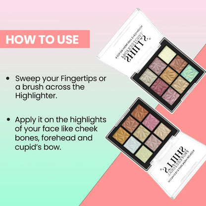 09 Color Highlighter Eyeshadow - Shills Professional