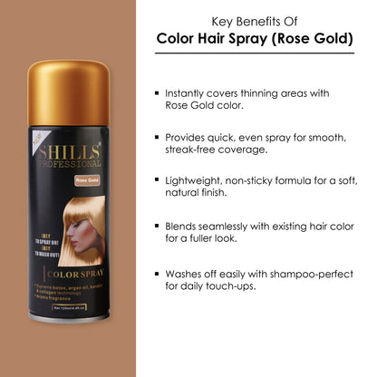 Color Hair  Spray - Rose Gold RGLD