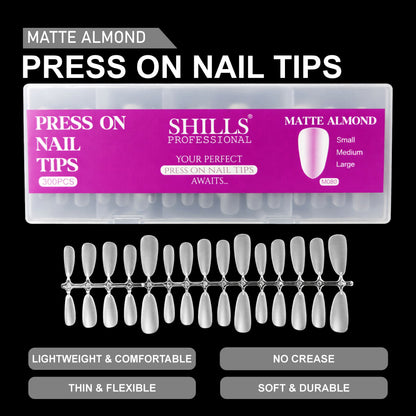 Press On Nail Tips – Matte Almond Shape