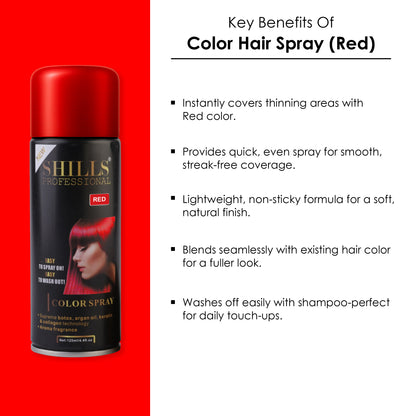 Color Hair Spray - Red RED