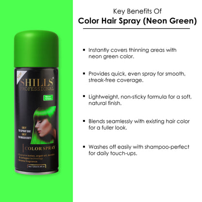Color Hair Spray-Neon Green NGRN