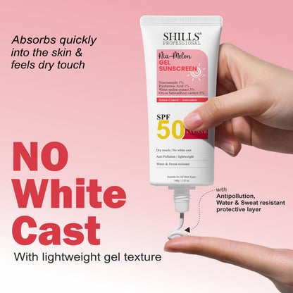 SHILLS Nia-Melon Gel Sunscreen SPF 50 PA+++