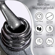 Black Glass Cat Magnetic Gel Polish