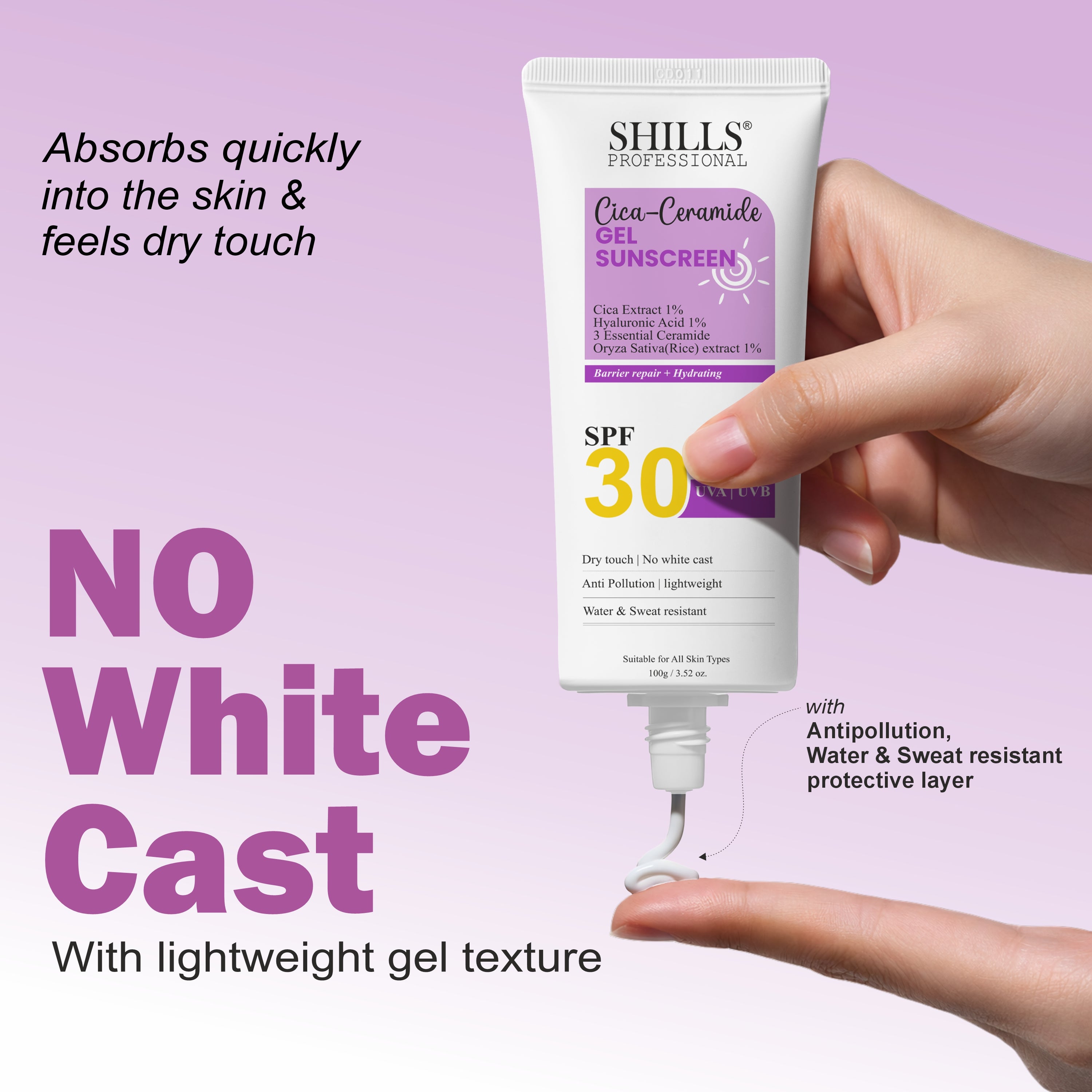 Shills Cica-Ceramide Gel Sunscreen SPF 30 PA+++
