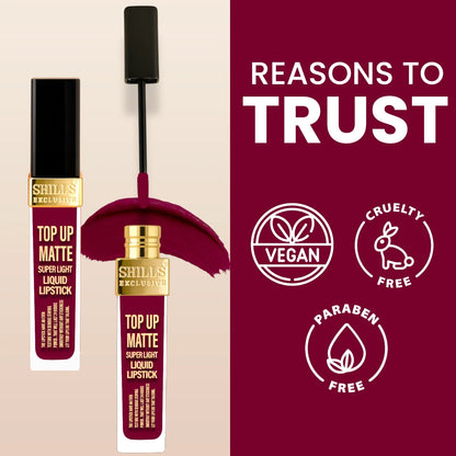 Top Up Matte Lipstick - Shills Professional