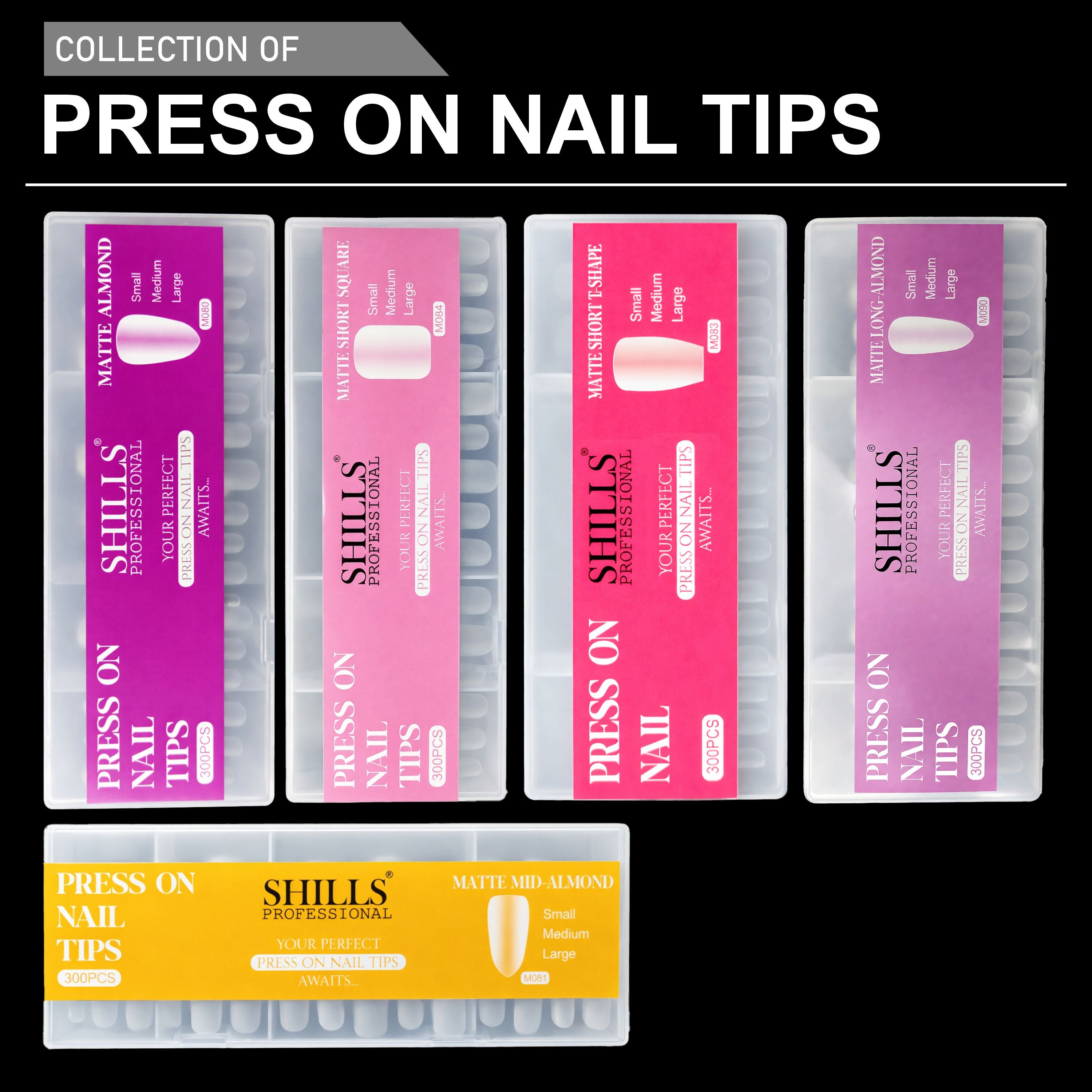 Press On Nail Tips – Matte Almond Shape
