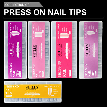 Press On Nail Tips – Matte Almond Shape