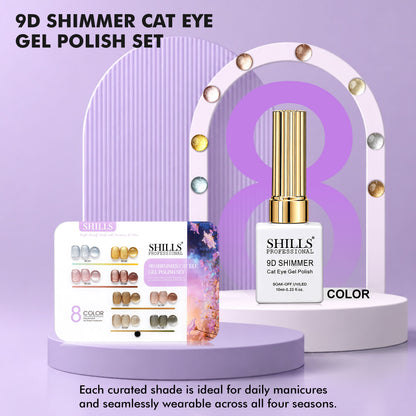 9D Shimmer Cat Eye Gel Polish Set