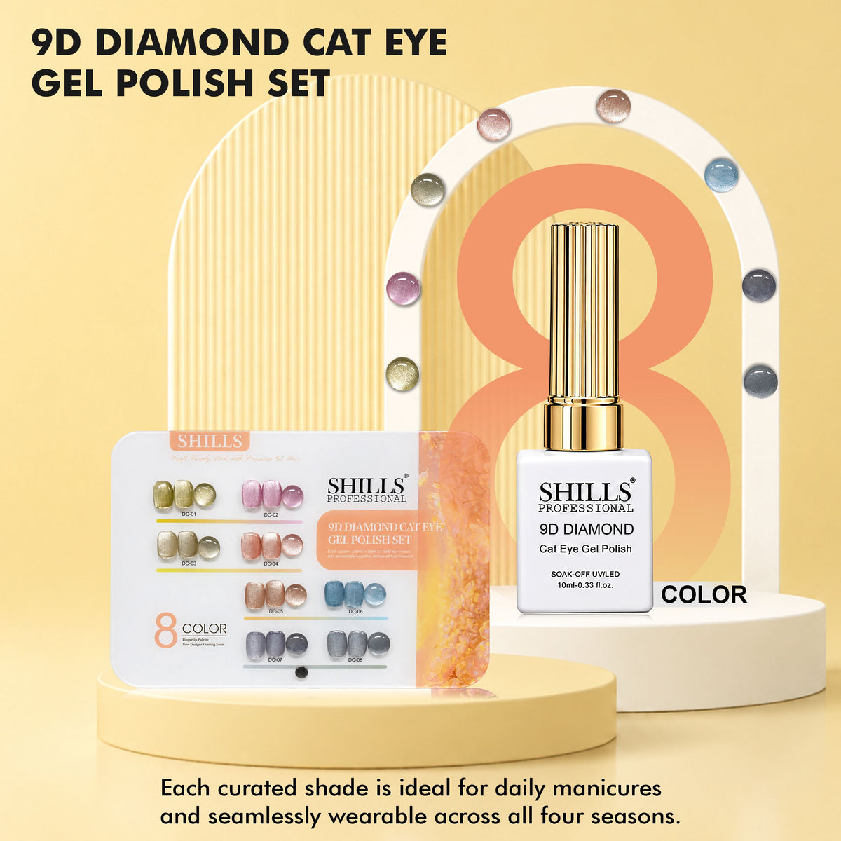 9D Diamond Cat Eye Gel Polish Set