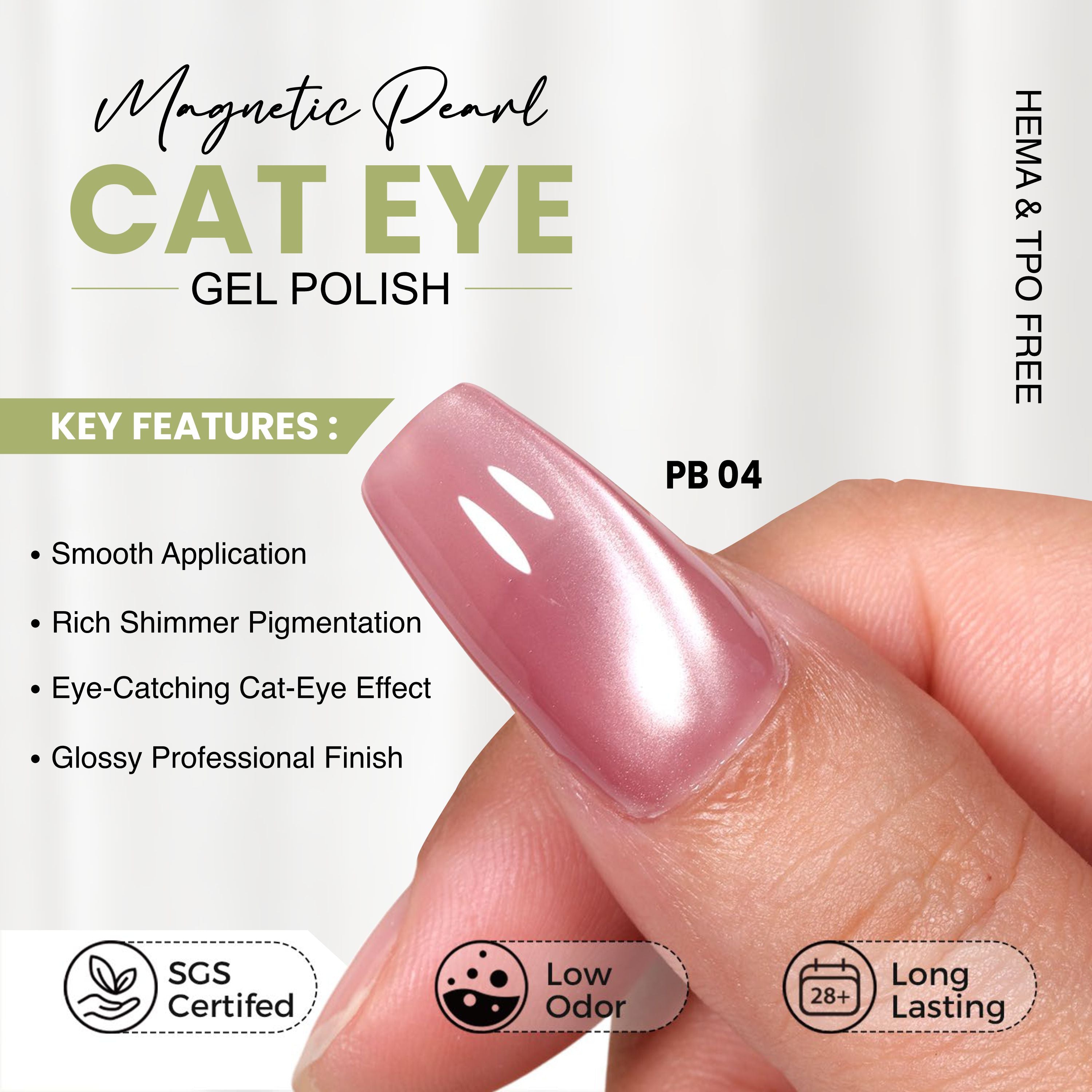4pcs Cat Eye Set Punjab Platinum