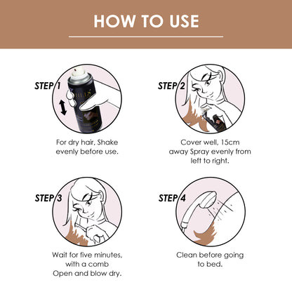 Color Hair  Spray - Rose Gold RGLD