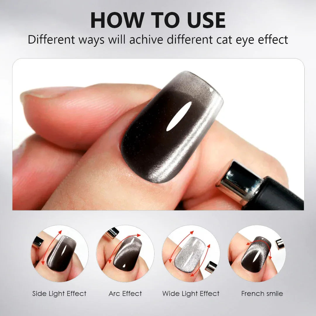 Black Glass Cat Magnetic Gel Polish - Shills Professional