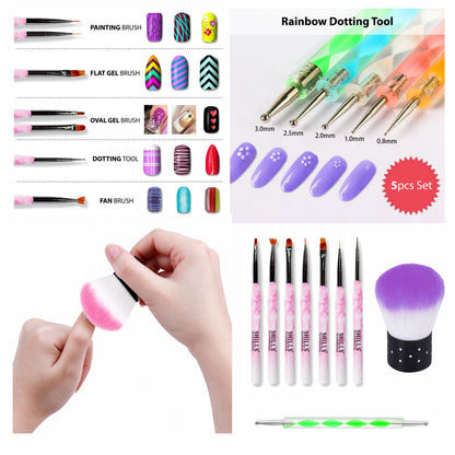Beginner Friendly Nail Art Kit for Home & Salon Use