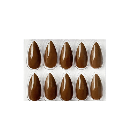 Glossy Solid Color Nails Sharp Almond(SPN605-SPN656)