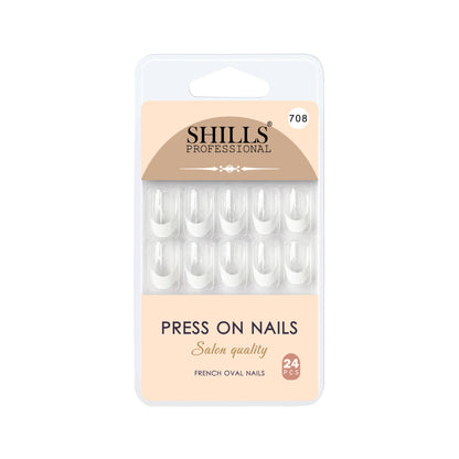 Press On Nail Arts Oval(SPN708-SPN720) - Shills Professional