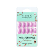 Glossy Solid Color Nails Oval(SPN527-SPN552) - Shills Professional