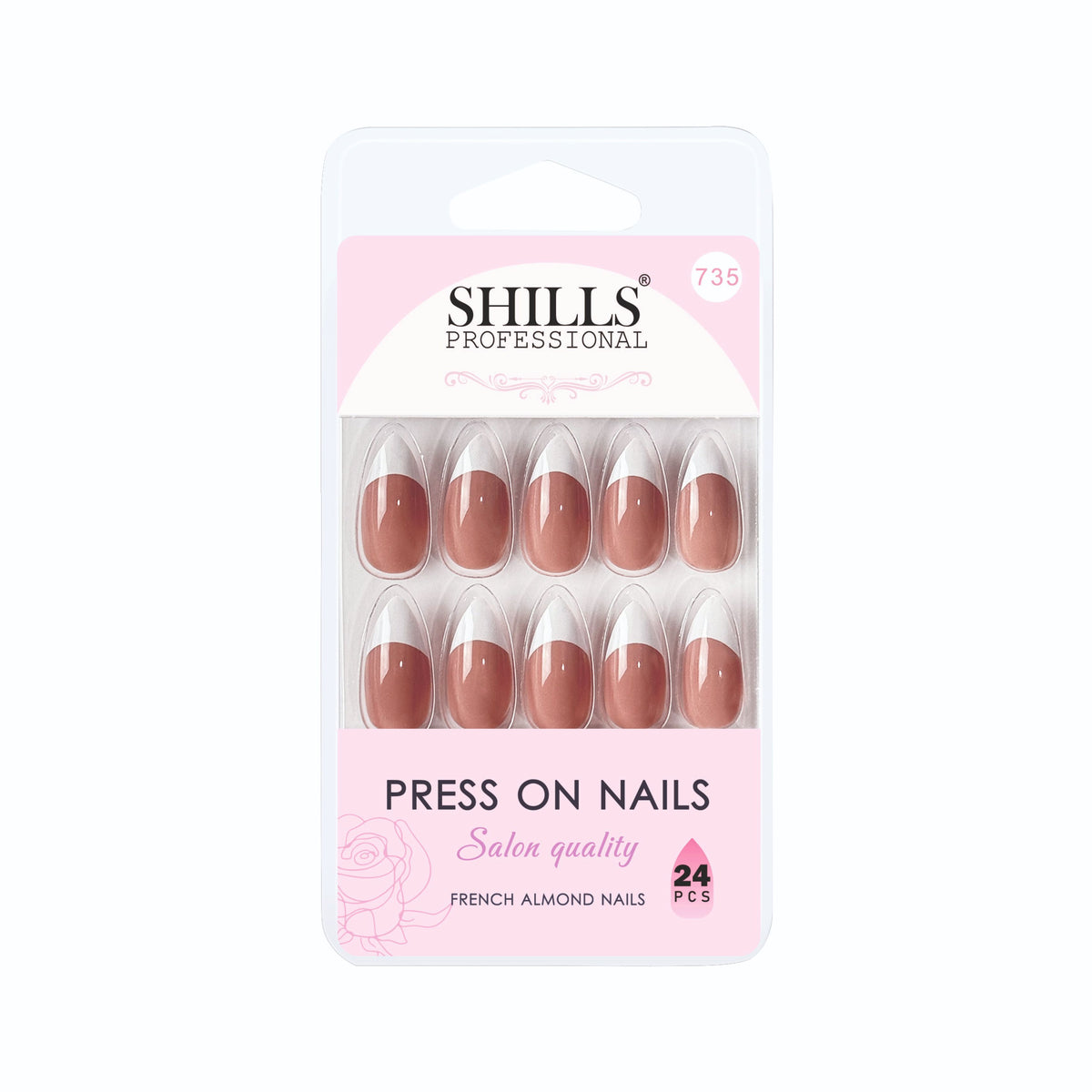 Press On Nails French Almond (spn734-spn746)