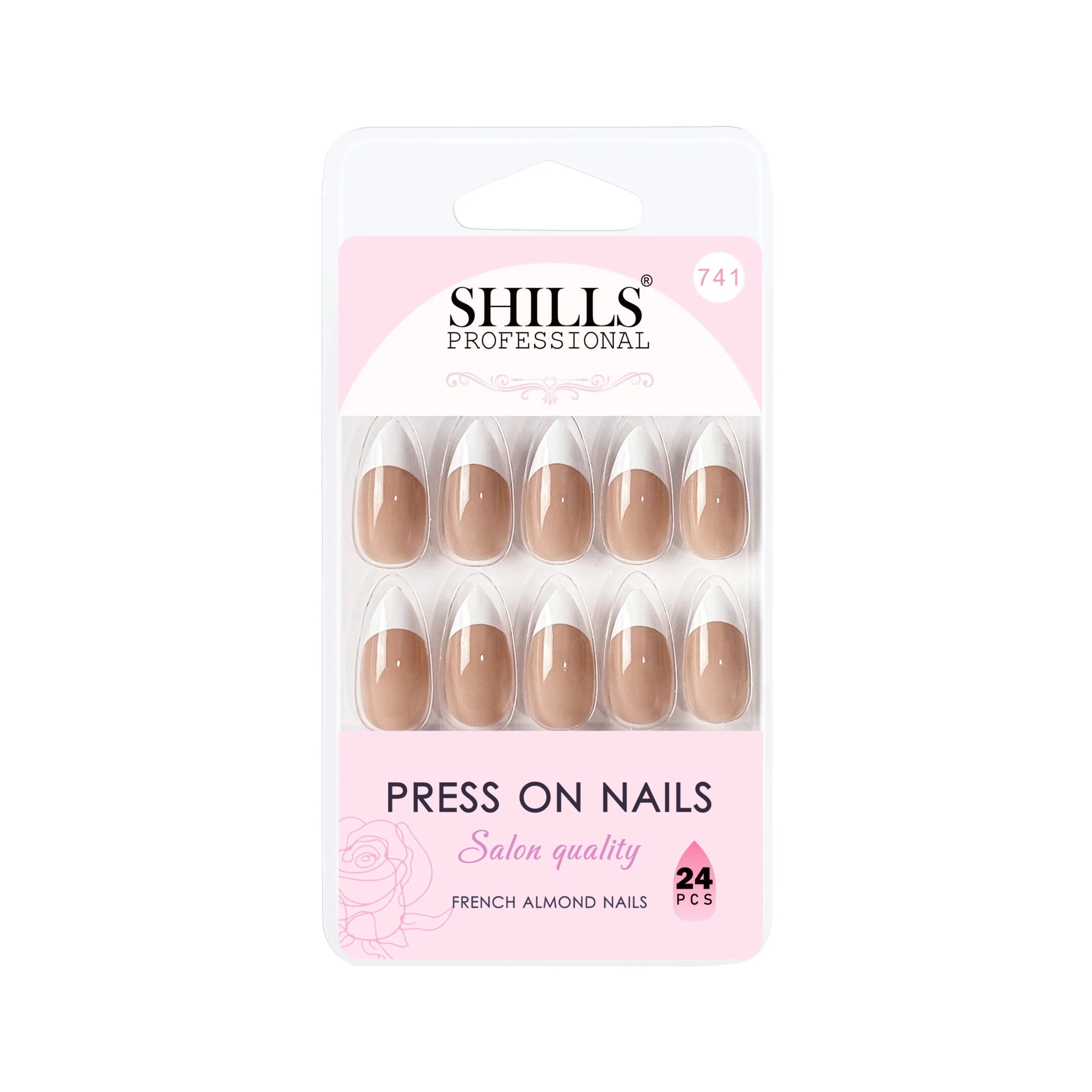 French Nails Sharp Almond (SPN734-SPN746) - Shills Professional