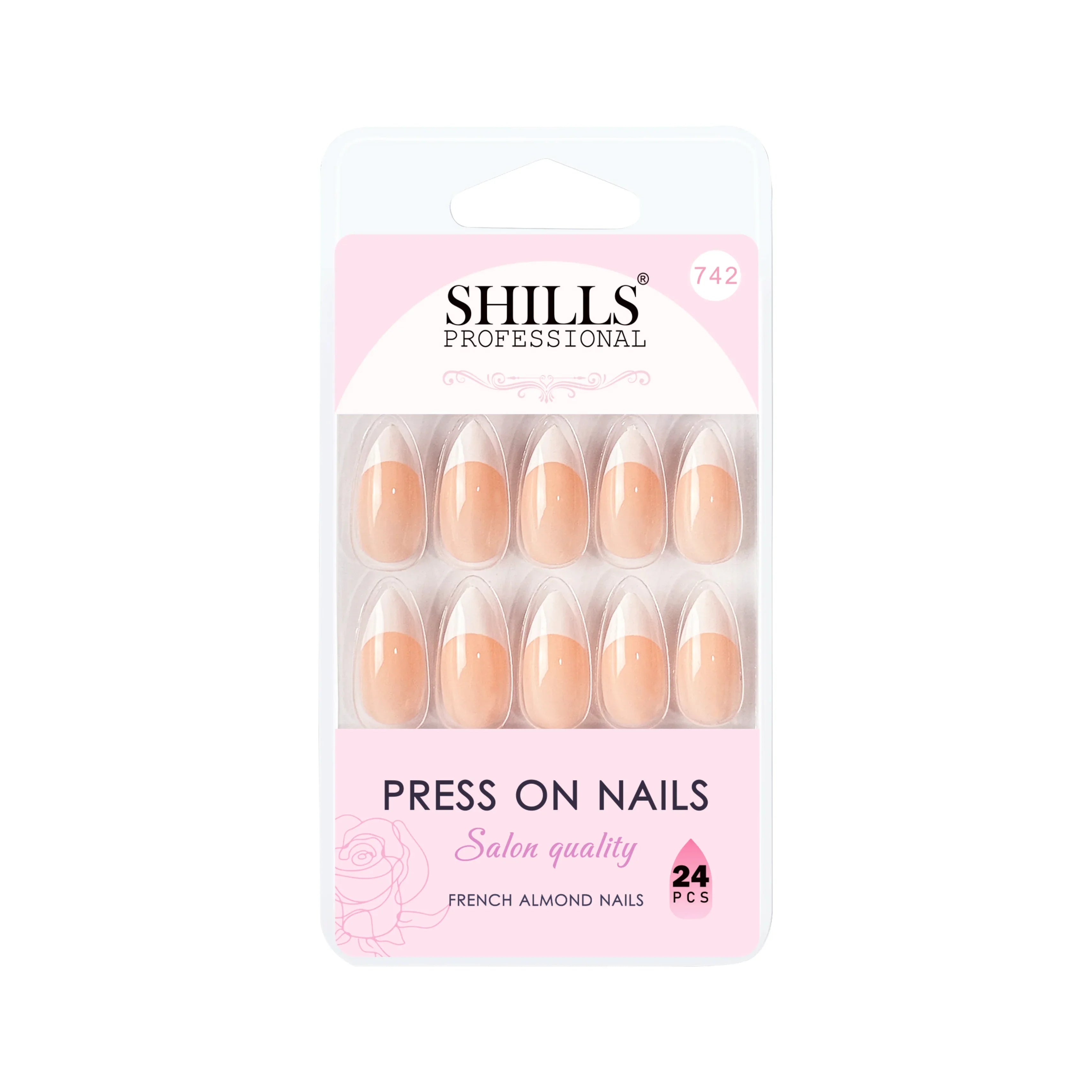 French Nails Sharp Almond (SPN734-SPN746) - Shills Professional