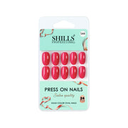 Glossy Solid Color Nails Oval(SPN527-SPN552) - Shills Professional