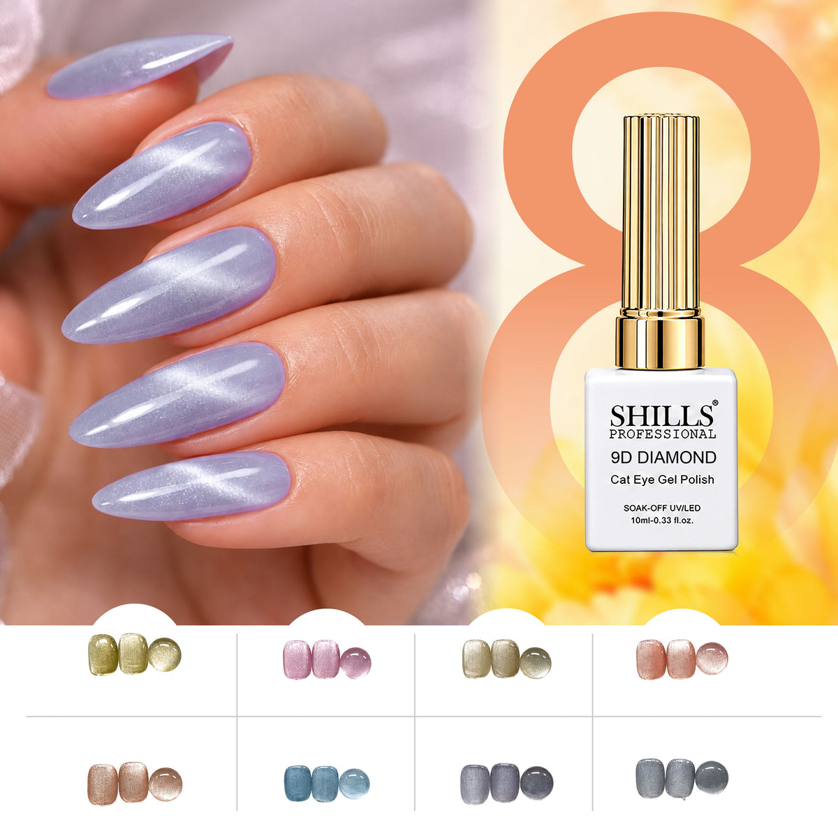 9D Diamond Cat Eye Gel Polish Set
