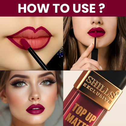 Top Up Matte Lipstick - Shills Professional