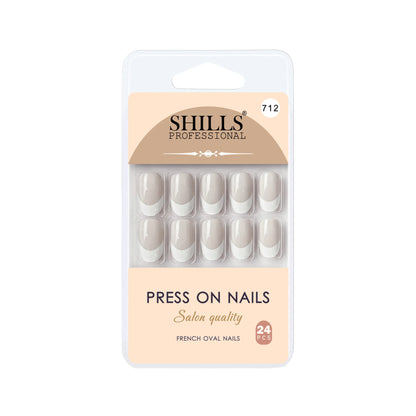 Press On Nail Arts Oval(SPN708-SPN720) - Shills Professional