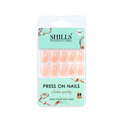 Glossy Solid Color Nails Oval(SPN527-SPN552) - Shills Professional