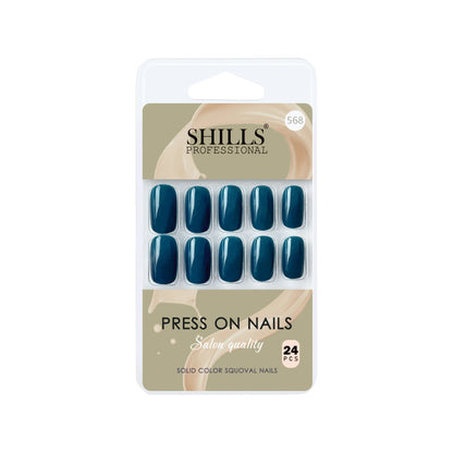 Glossy Solid Color Nails Square(SPN553-SPN578) - Shills Professional