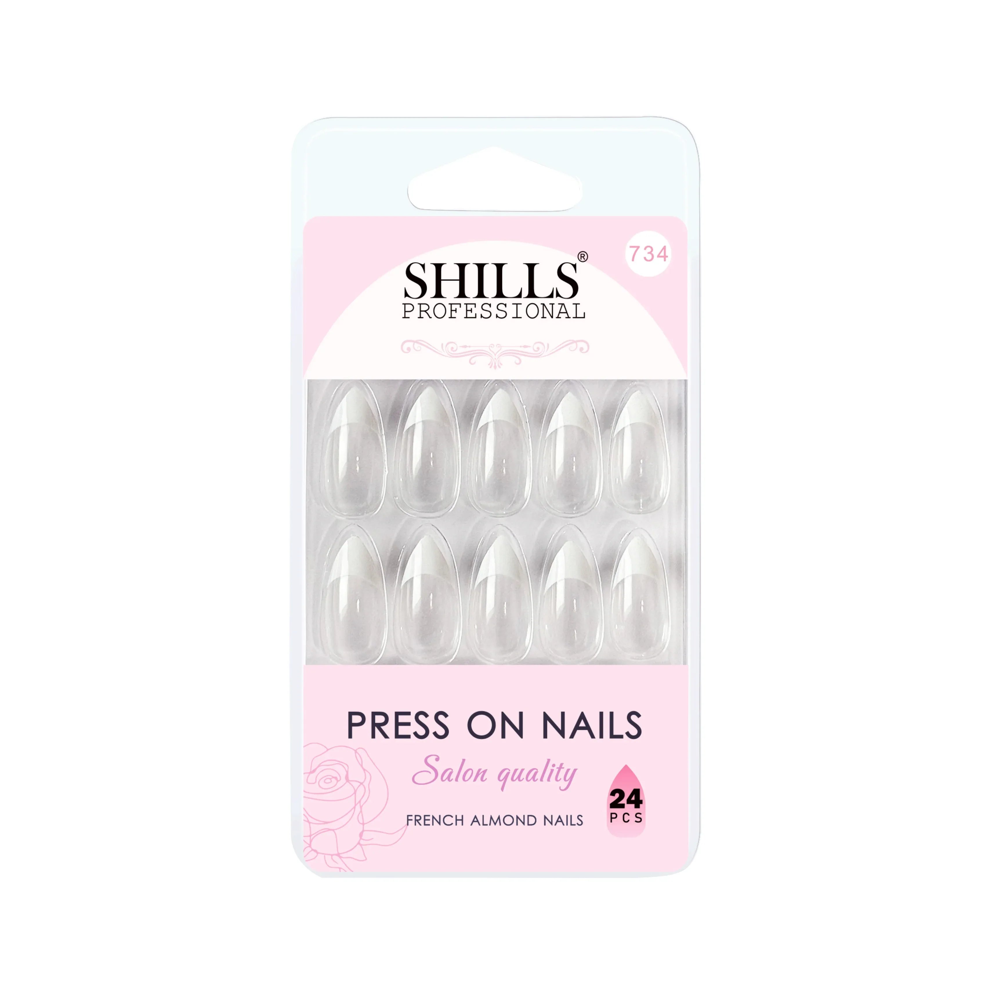 French Nails Sharp Almond (SPN734-SPN746) - Shills Professional