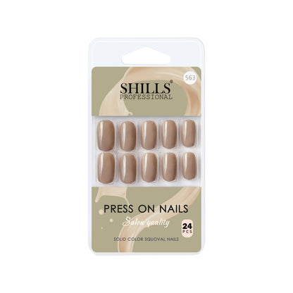 Glossy Solid Color Nails Square(SPN553-SPN578) - Shills Professional