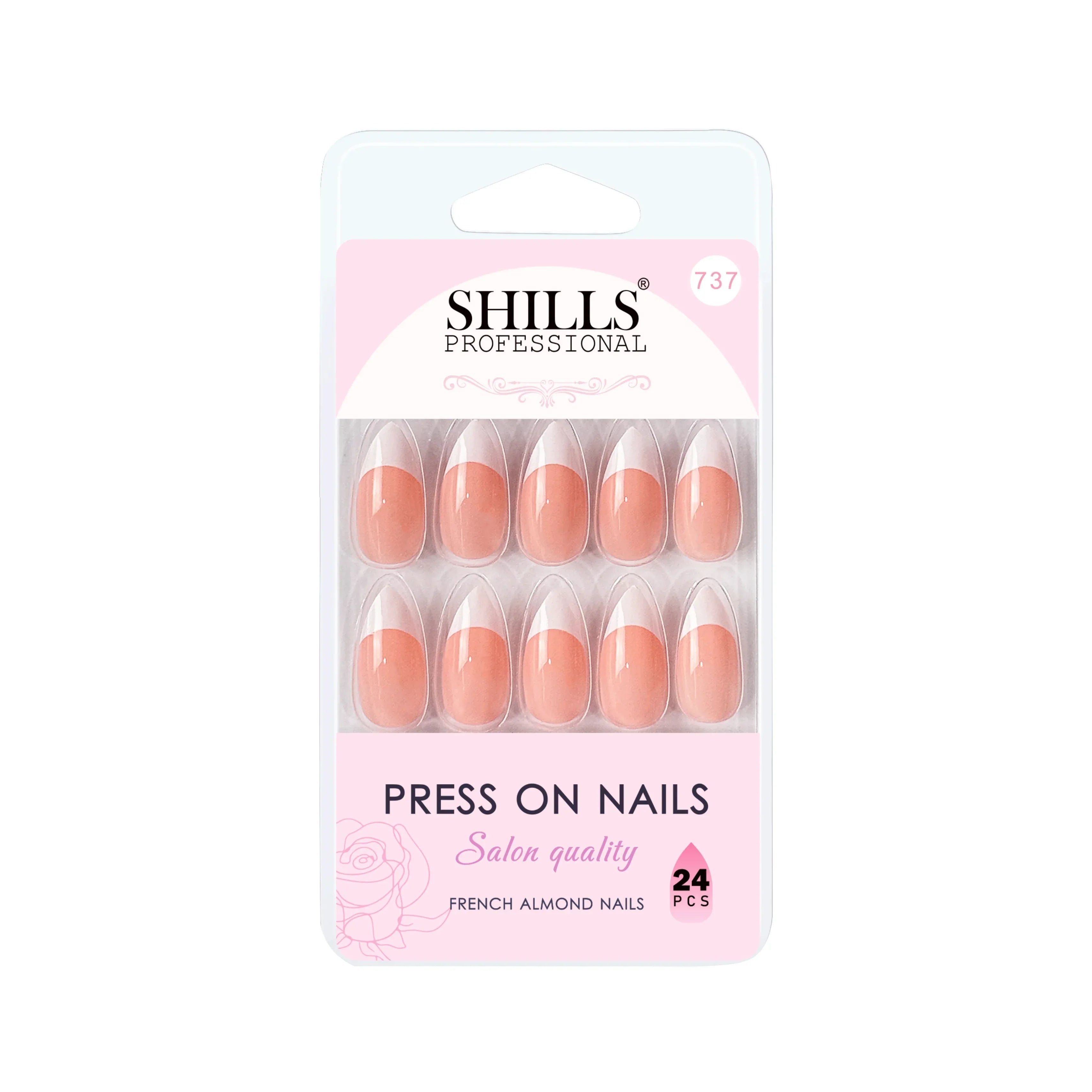 French Nails Sharp Almond (SPN734-SPN746) - Shills Professional