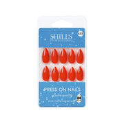 Glossy Solid Color Nails Sharp Almond(SPN631-SPN656) - Shills Professional