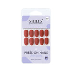 Matte Solid Color Nails Oval(SPN657-SPN666) - Shills Professional
